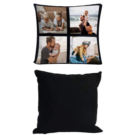 16 inch by 16 inch 4 panel plush pillow cover J-6