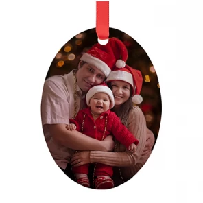 AKXH08 Sublimation Blank Acrylic Hexagon Ornament