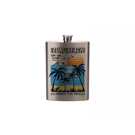 Sublimation Stainless 8oz Steel Flask 3.5 x.9x5.62 ( B08JH) FL-10