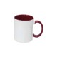 11oz Inner Rim Color Mug Maroon (36pcs/case)  (MUG-IR11M) FL-3