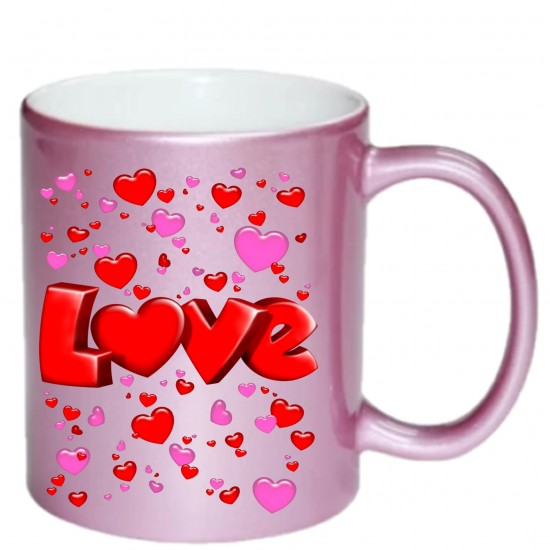 11oz Sparkling Mug (Pink) (B17FZ ) FL-12