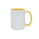 15oz Inner Rim Color Mug Yellow (36pcs/case) (MUG-IR15Y) FL-5