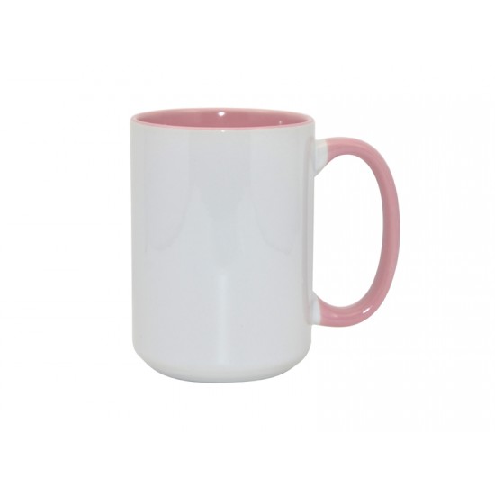 15oz Inner Rim Color Mug Pink (36pcs/case) (MUG-IR15P) FL-5