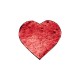 Flip Sequins Adhesive Patch (Heart, Red W/ White)