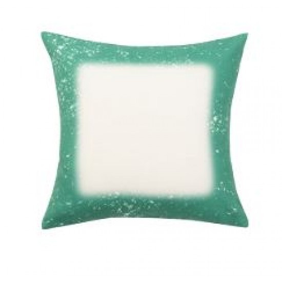 TDZT4040GR Sublimation101 Blank Faux Bleach Poly-Linen Pillow Cover Green