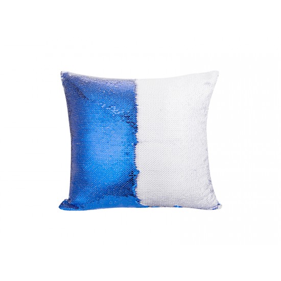 Flip Sequin Double-Sided Pillow Cover (Dark Blue/White) (BZLP4040DB-W) J-9