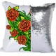Flip Sequin Double-Sided Pillow Cover (White/Silver) (BZLP4040W) J-9