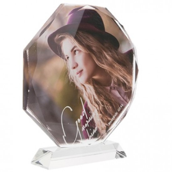 Eight square Sunflower Sublimation Crystal CC43  WALL-3