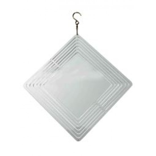  Double-Sided Sublimation Blanks Aluminium Wind Spinner Diamond (Diamond, 10 inch) (LB015F25FL )