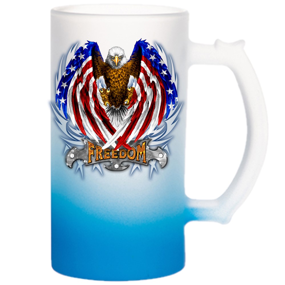 11 Oz Blue Inside And Handle Sublimation Blank Mugs With Brown Mail Order  Box Case Of 6