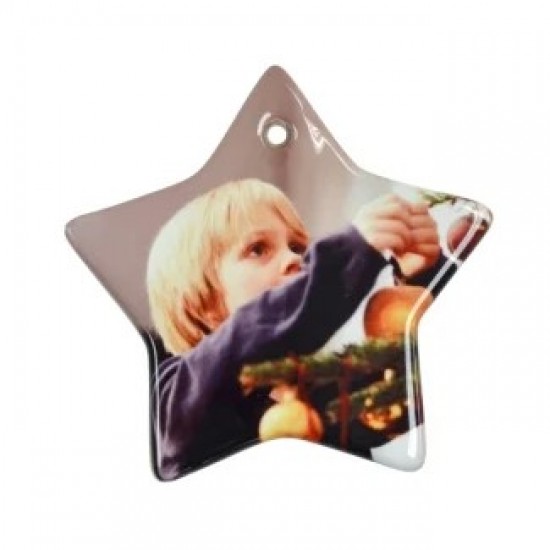 3" Star Christmas Ornament with String (H005 ) D-8