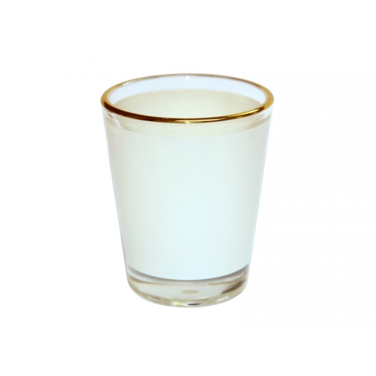 Download 1 5oz Shot Glass Mug With Gold Rim