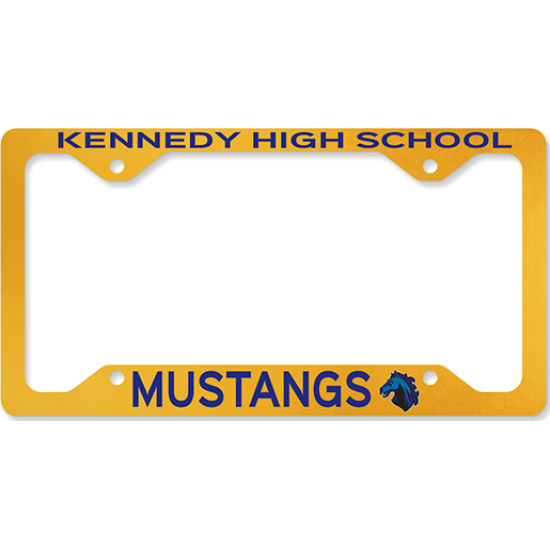 LICENSE PLATE FRAME - SLIM LINE 4 NOTCH 6.46 in by 12.21 in A-2
