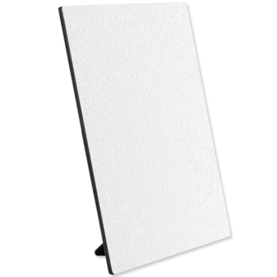 5 in by 7 in Matte White Textured Hardboard with Stand A-9