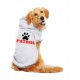 100% Poly Performance  Hooded Pet Shirts Large DSWL White   L-6