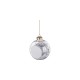 8cm Plastic Christmas Ball Ornament w/ Silver String (Clear) (SDC8-SV) D-7 sub101