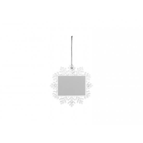 Hanging Plastic Ornament Snowflake 5.5"x5.5"  (SDSF01) G-3 sub101