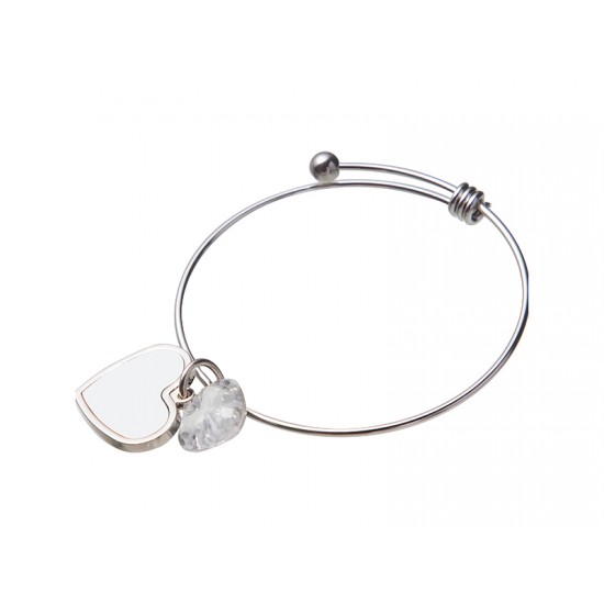 Bracelet Sublimation Silver Alloy Charm Bracelet