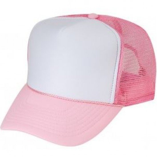 Baseball Cap Pink/White (12 Per Pack) SPC-015 L-4