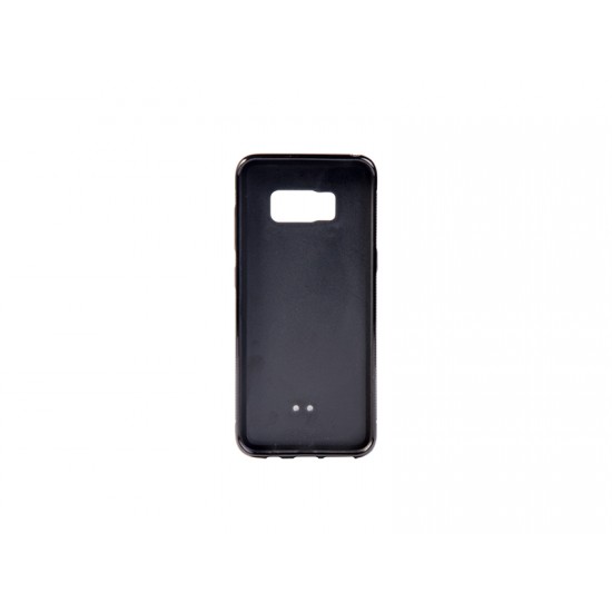 Samsung  S8 G9500 Cover with insert Rubber Black M-6