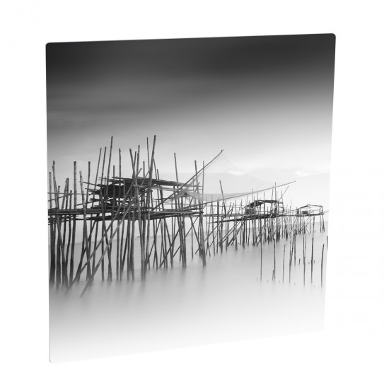 Matte Clear Silver Metal Print 4 in by 4 in A-5