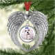 Angel Wing Silver Sublimation Ornament (WingS)  I-2 