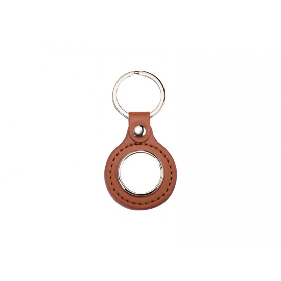 PU Round Key Chain (Brown) (YA106-BR)  