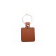 PU Square Key Chain (Brown) (YA107-BR) 
