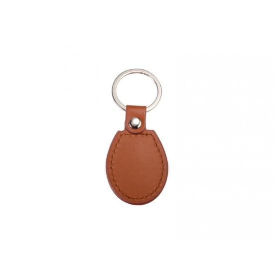 PU Oval Key Chain (Brown) (YA108-BR)  