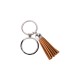 Round Key Chain w/ Short Tassel (Brown) (YA117BR)  F-4