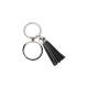 Round Key Chain w/ Short Tassel (Black)  (YA117K)  F-4