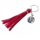 Round Key Chain w/ Long Tassel (Red) (YA119R-R)  