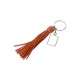 Square Key Chain w/ Long Tassel (Orange)  (YA120F-O) 