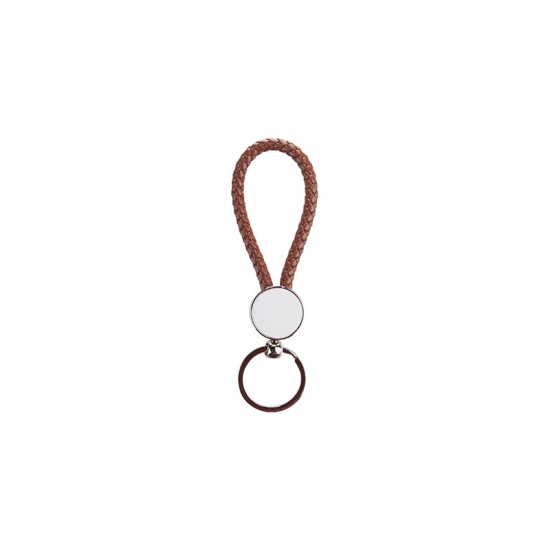Round Braided Key Chain (Brown) (YA127-BR)  