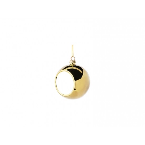 Plastic Christmas Ball Ornament Gold ( XMB8-G ) B-9 sub101