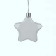 Hanging Plastic Star Ornament 3.75"  ( SDB04 )  G-3 sub101
