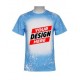  Light Blue Tie Dye 3XL Faux Bleach Sublimation Shirt 